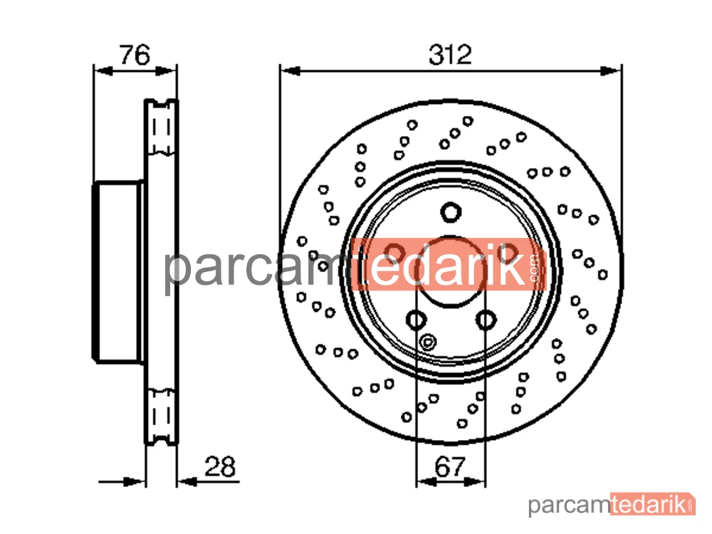 BOSCH 0986478471 | Fren Diski — Mercedes-Benz S-Serisi, Mercedes-Benz S-Serisi Coupe
