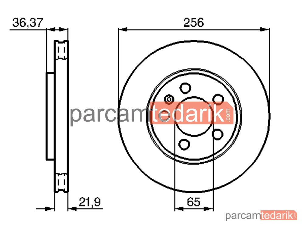 BOSCH 0986478482 | Fren Diski (Arka) — VW Bora I, VW Bora Variant, Seat Leon