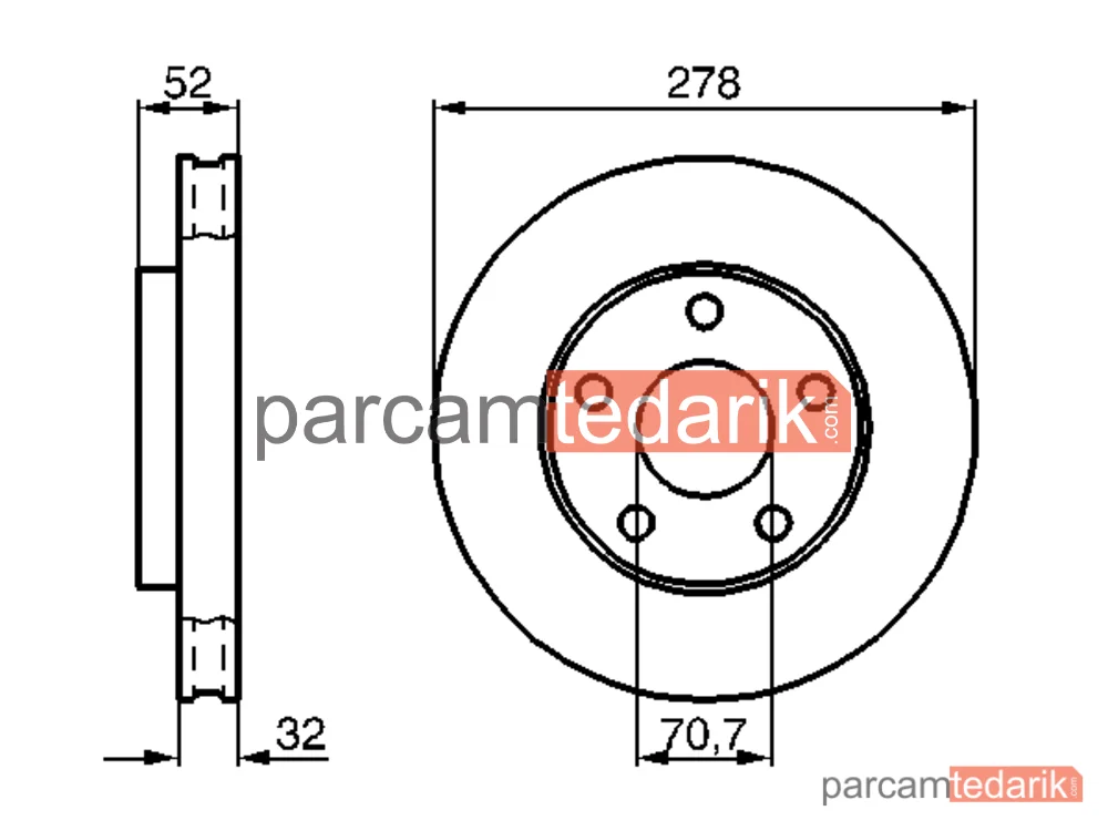 BOSCH 0986478486 | Fren Diski — Opel Sintra