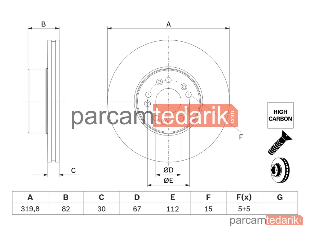 BOSCH 0986478527 | Fren Diski — Mercedes-Benz S-Serisi, Mercedes-Benz S-Serisi Coupe