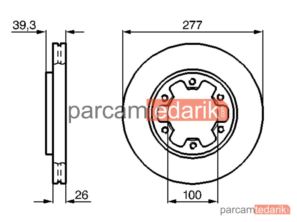 BOSCH 0986478532 | Fren Diski — Ford Maverick, Nissan Pick UP, Nissan Terrano I