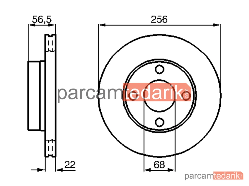 BOSCH 0986478550 | Fren Diski (Ön, 276 mm) — Audi Coupe B3, Audi 80 B4, Audi Cabriolet B3