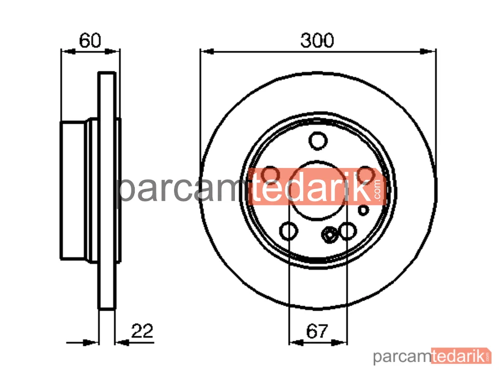 BOSCH 0986478566 | Fren Diski (Ön, 300 mm) — Mercedes-Benz S-Serisi, Mercedes-Benz S-Serisi Coupe