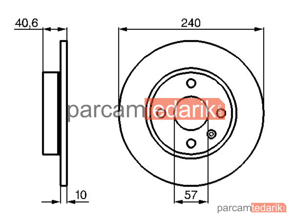 BOSCH 0986478731 | Fren Diski (Arka) — Opel Combo, Opel Combo Tour, Opel Corsa C