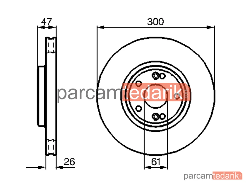 BOSCH 0986478743 | Fren Diski (300 mm) — Renault Laguna II, Renault Laguna II Grandtour