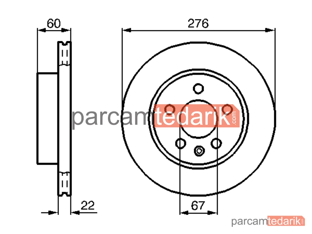 BOSCH 0986479B53 | Fren Diski