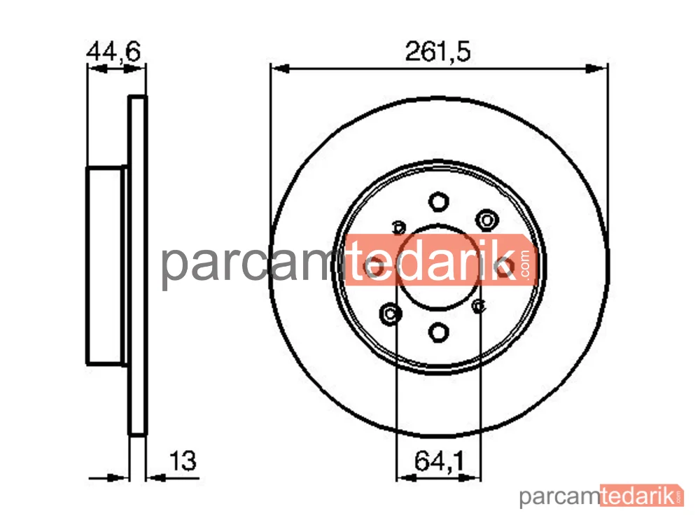 BOSCH 0986478889 | Fren Diski — Rover 25 I, Rover 200 II, Rover 400 II