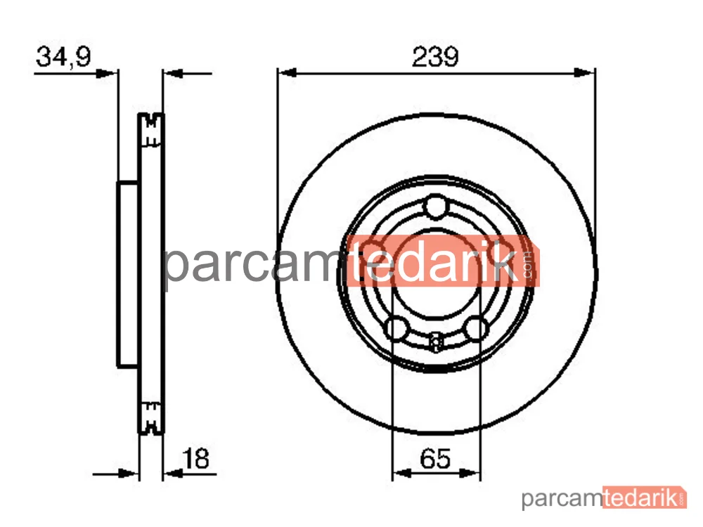 BOSCH 0986479B62 | Fren Diski