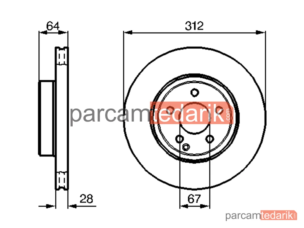 BOSCH 0986479040 | Fren Diski — Mercedes-Benz Cls, Mercedes-Benz E-Serisi T-Model, Mercedes-Benz E-Serisi