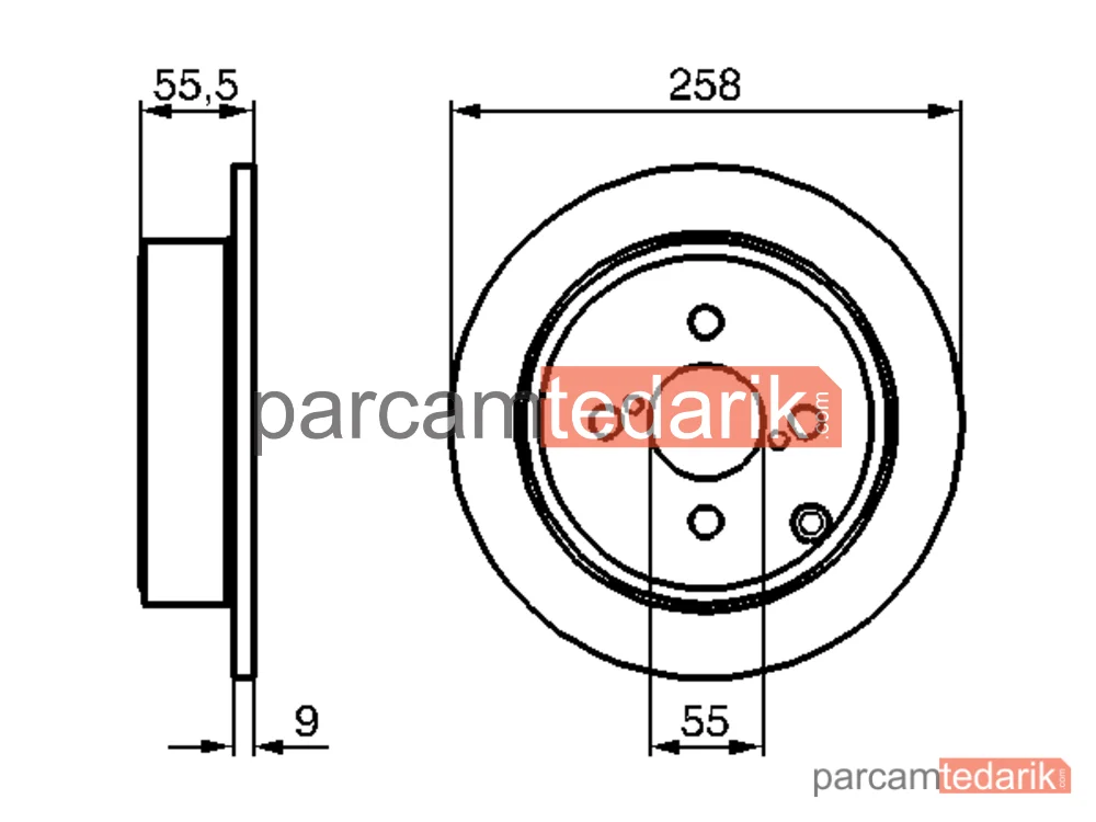 BOSCH 0986479086 | Fren Diski (Arka)