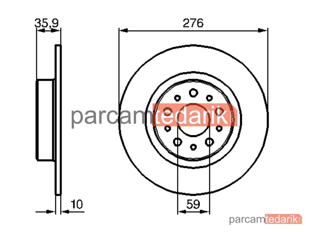 BOSCH 0986479120 | Fren Diski (Arka) — Alfa Romeo 156 Sportwagon, Alfa Romeo 156, Alfa Romeo GT