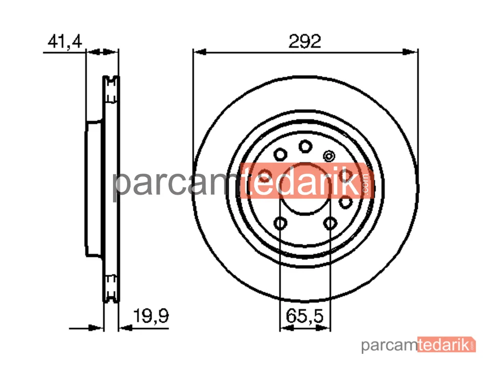 BOSCH 0986479142 | Fren Diski (Arka) — Saab 9-3, Opel Vectra C, Opel Vectra C Gts