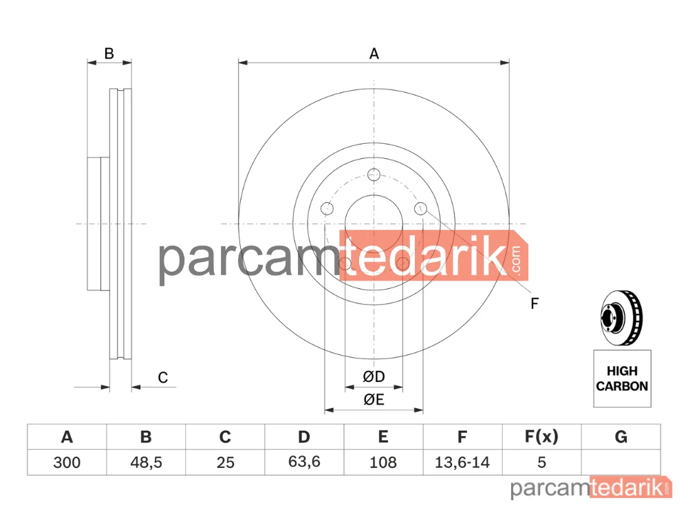 BOSCH 0986479C52 | Fren Diski