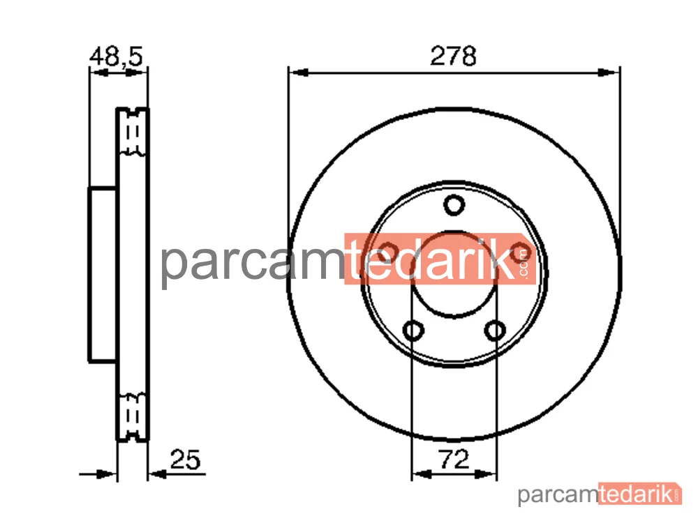 BOSCH 0986479C68 | Fren Diski