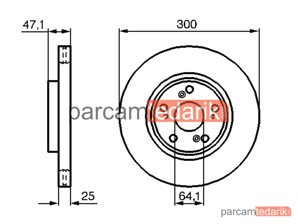 BOSCH 0986479227 | Fren Diski — Honda Accord VII, Honda Accord VII Tourer