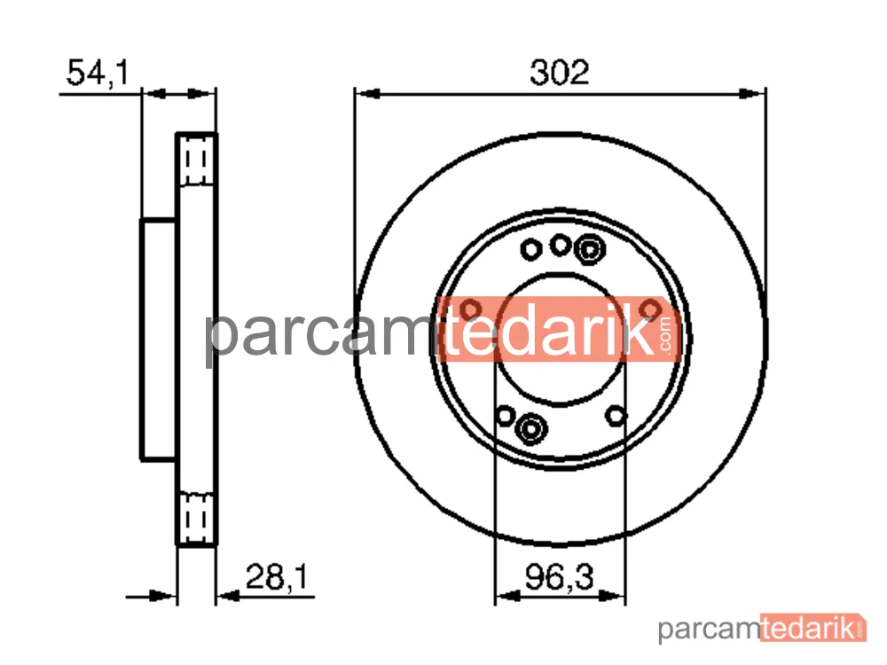 BOSCH 0986479230 | Fren Diski — Kia Sorento I