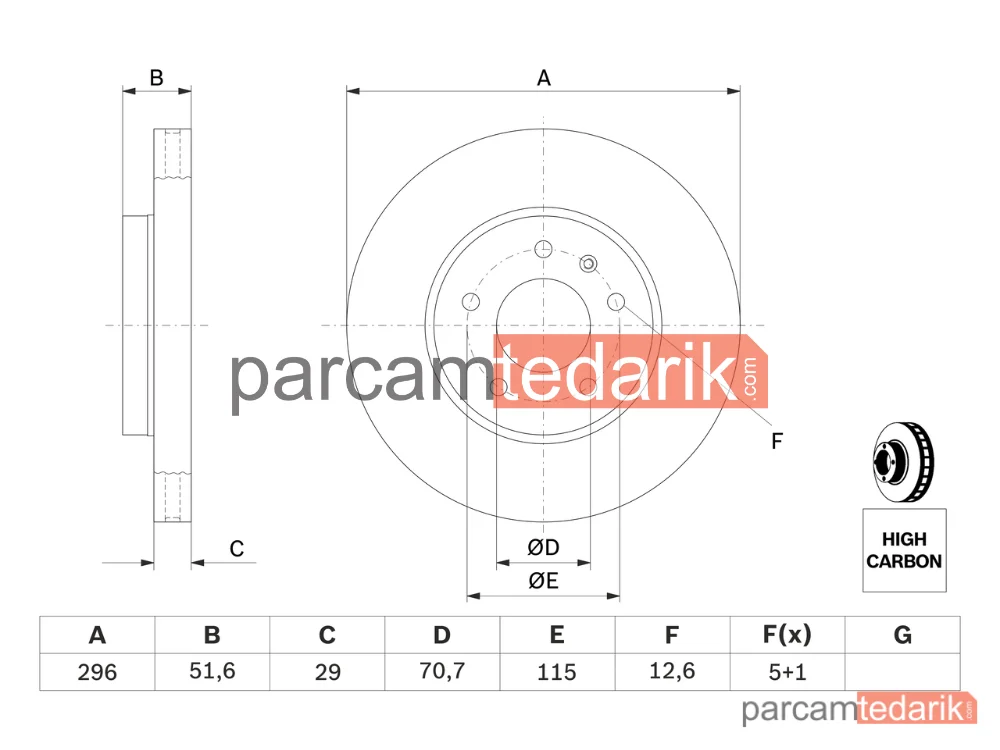 BOSCH 0986479267 | Fren Diski — Opel Antara A, Chevrolet Captiva, Chevrolet Captiva Sport