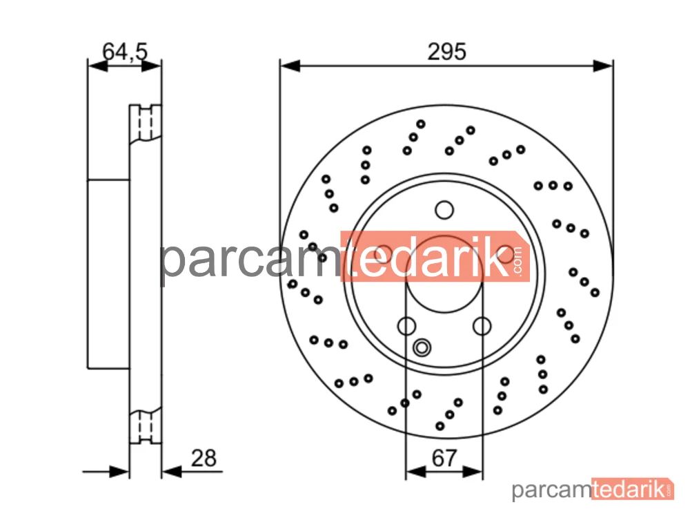 BOSCH 0986479331 | Fren Diski (Ön) — Mercedes-Benz C-Serisi T-Model, Mercedes-Benz C-Serisi