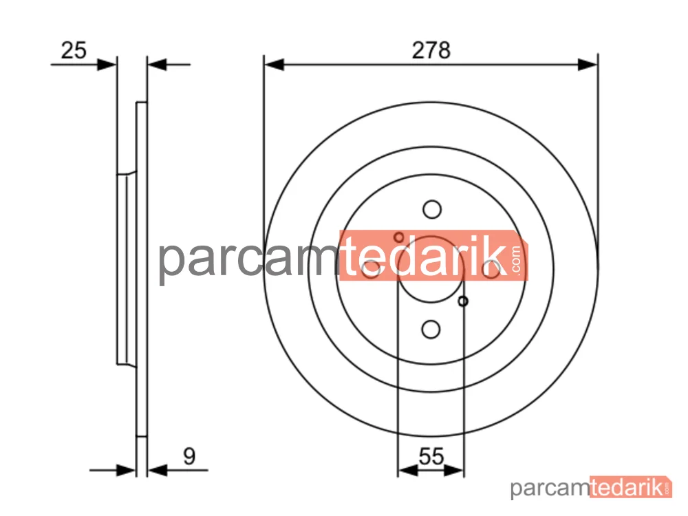 BOSCH 0986479C05 | Fren Diski