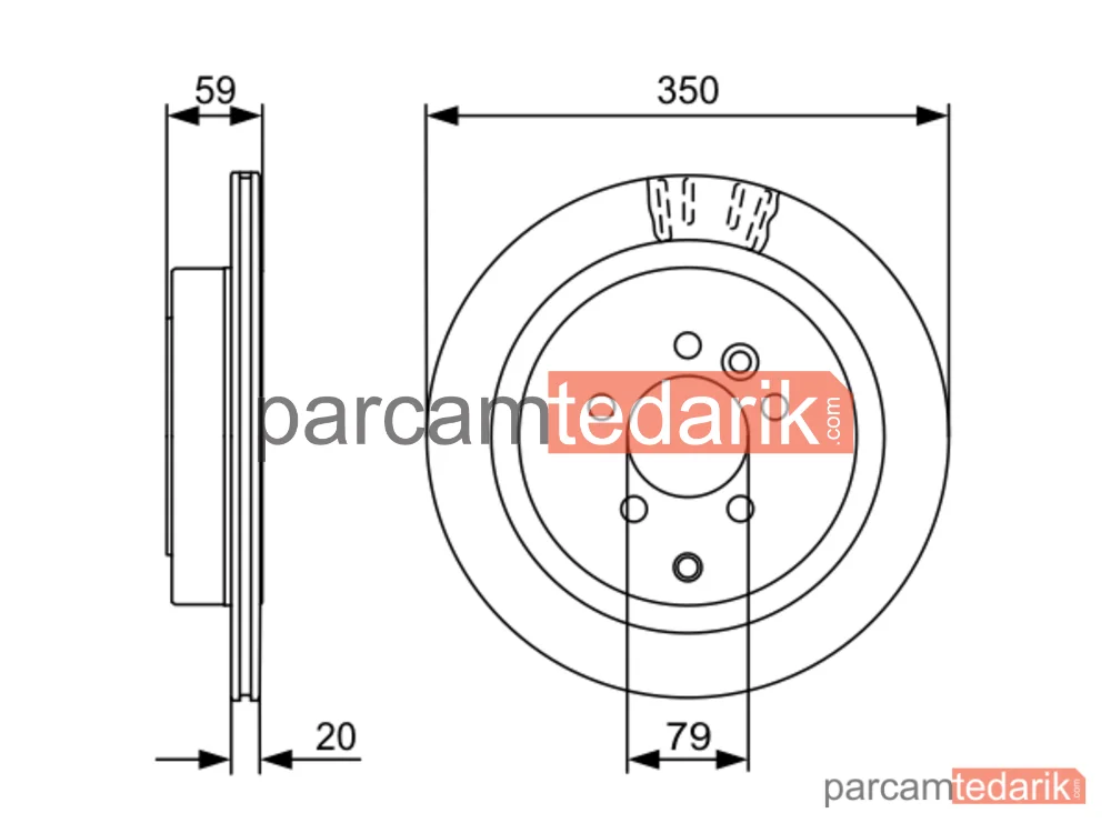 BOSCH 0986479492 | Fren Diski (Arka) — Land Rover Range Rover Sport I, Land Rover Discovery IV