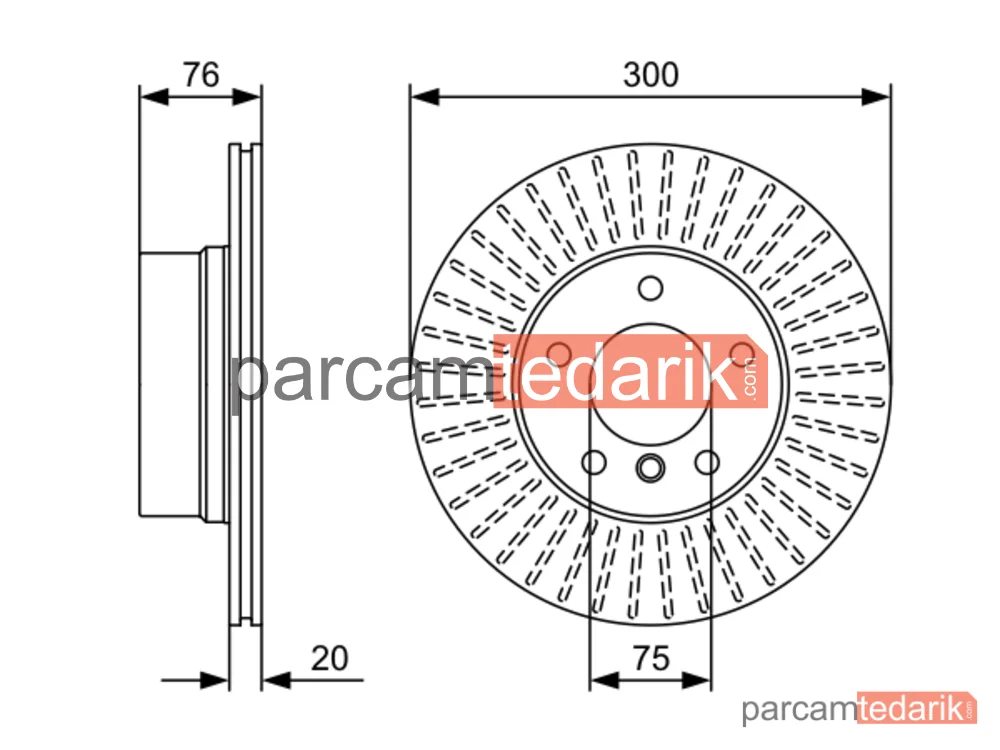 BOSCH 0986479497 | Fren Diski (Arka, 300 mm) — BMW 1 Cabrio, BMW 1 Coupe