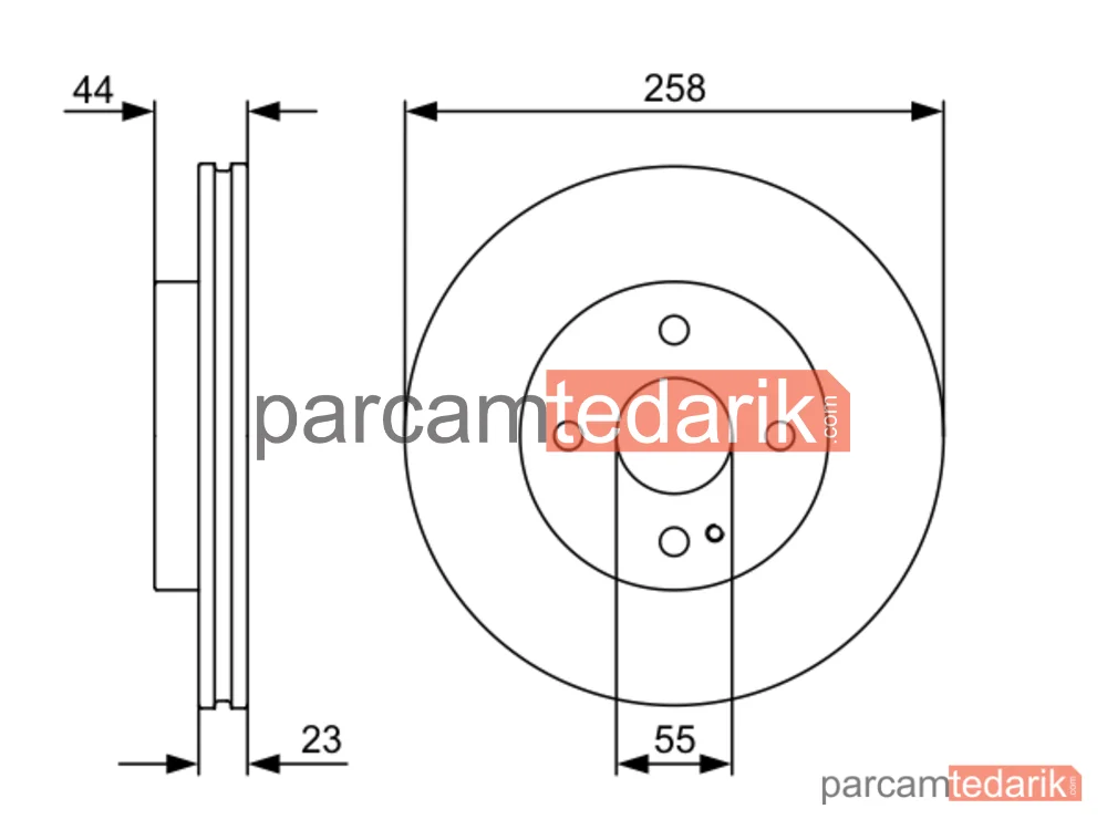 BOSCH 0986479541 | Fren Diski — Ford Ka+ III, Mazda 2