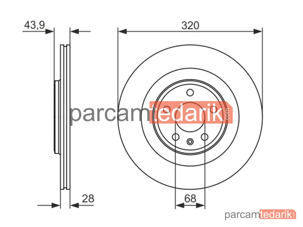 BOSCH 0986479552 | Fren Diski (Ön) — Renault Scénic IV, Renault Grand Scénic IV, Renault Talisman
