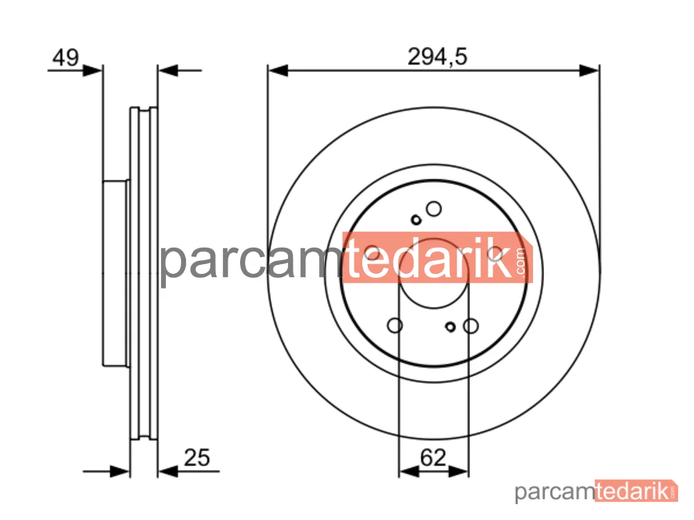 BOSCH 0986479559 | Fren Diski — Suzuki Grand Vitara II