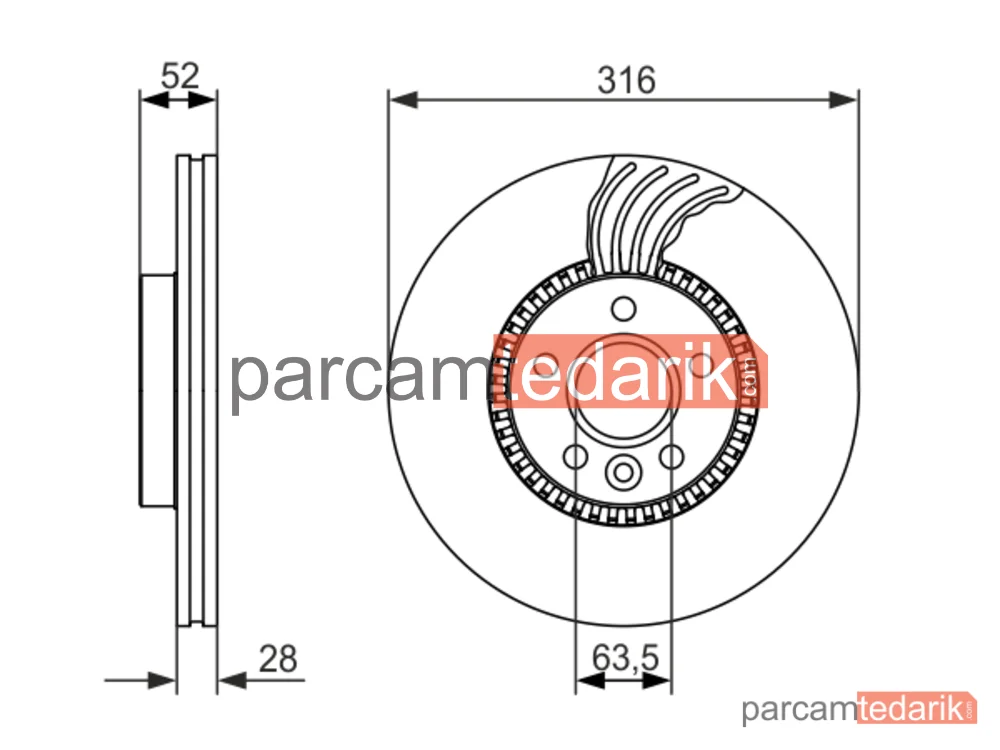 BOSCH 0986479C19 | Fren Diski