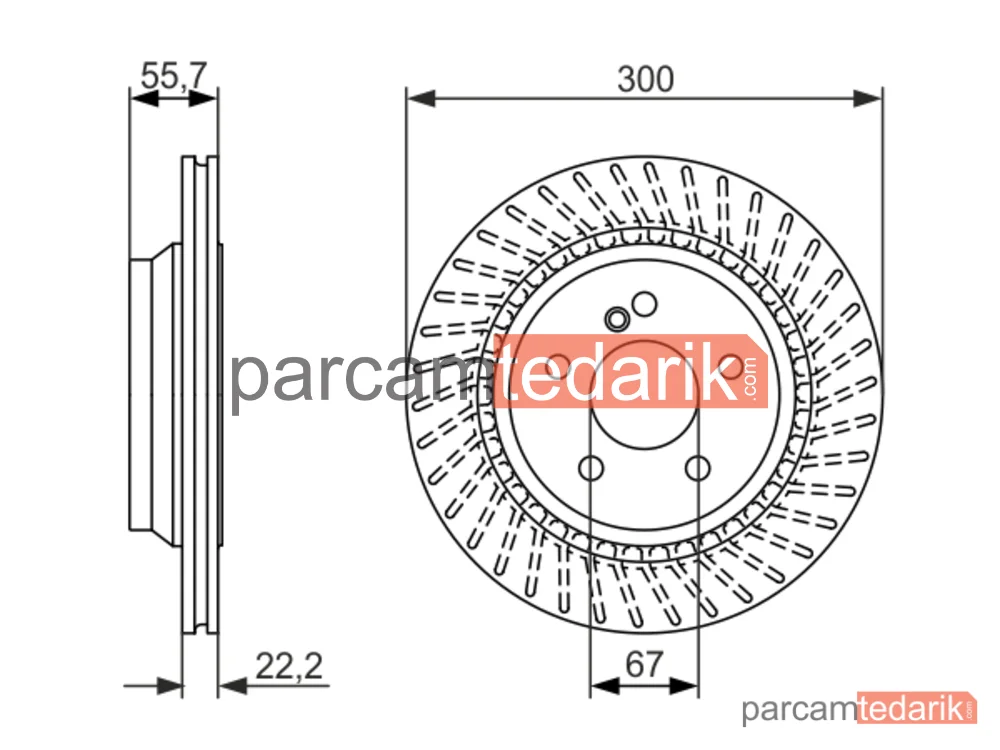BOSCH 0986479655 | Fren Diski (Arka) — Mercedes-Benz S-Serisi, Mercedes-Benz SL