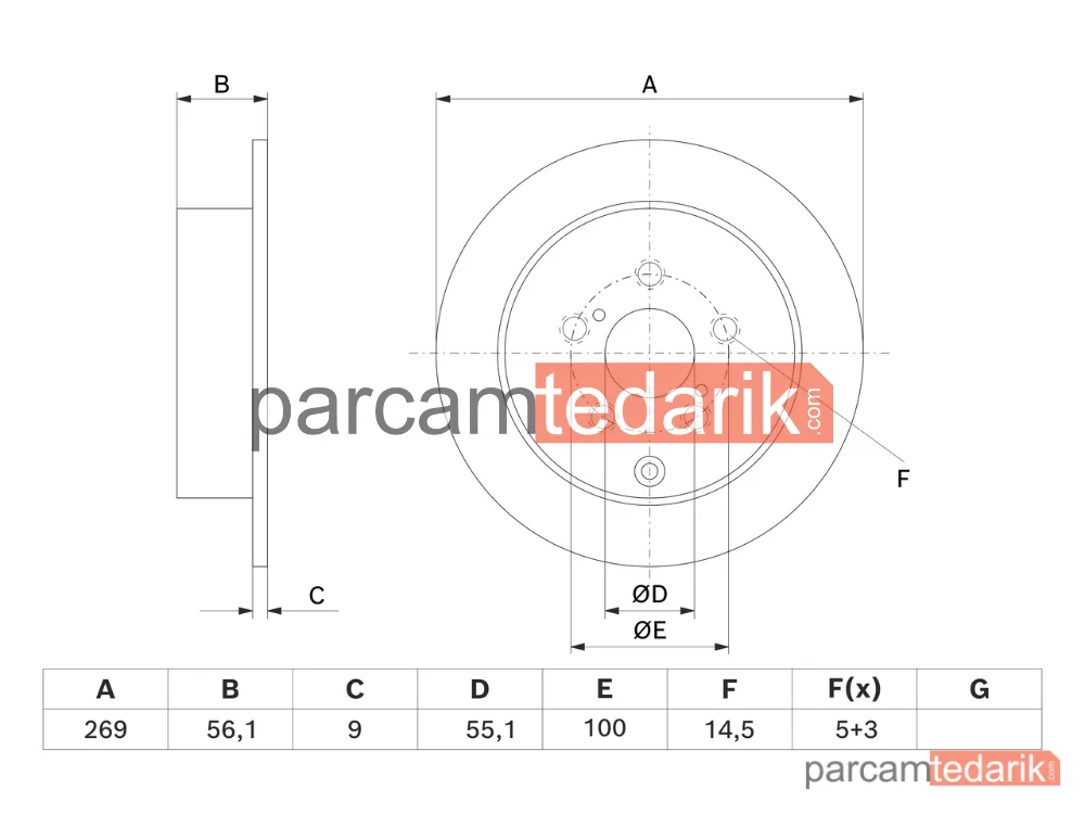 BOSCH 0986479658 | Fren Diski (Arka, 296 mm) — Toyota Celica Coupe