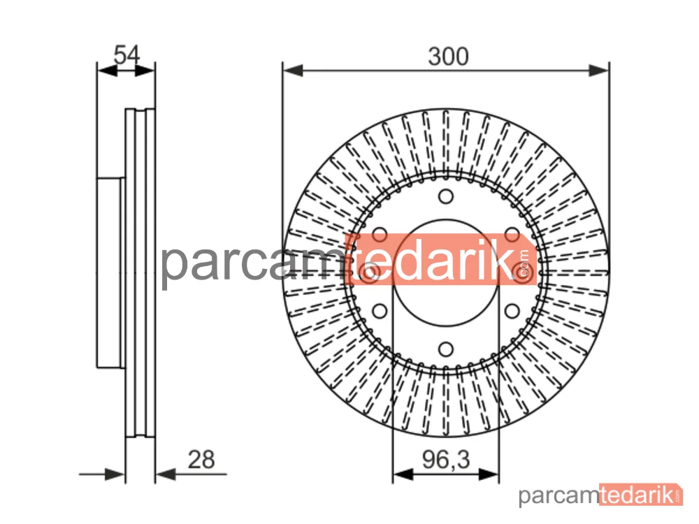 BOSCH 0986479693 | Fren Diski (Ön, 300 mm) — Kia Carnival / Grand Carnival III