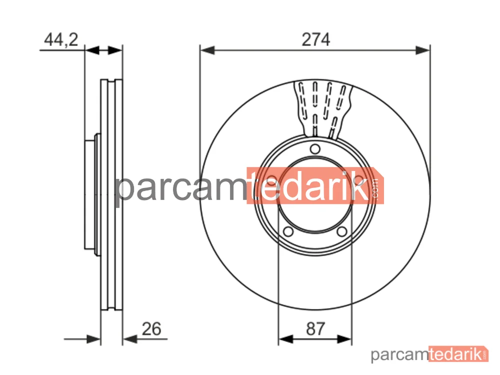 BOSCH 0986479696 | Fren Diski — Hyundai H-1 / Starex, Hyundai H-1, Hyundai H100