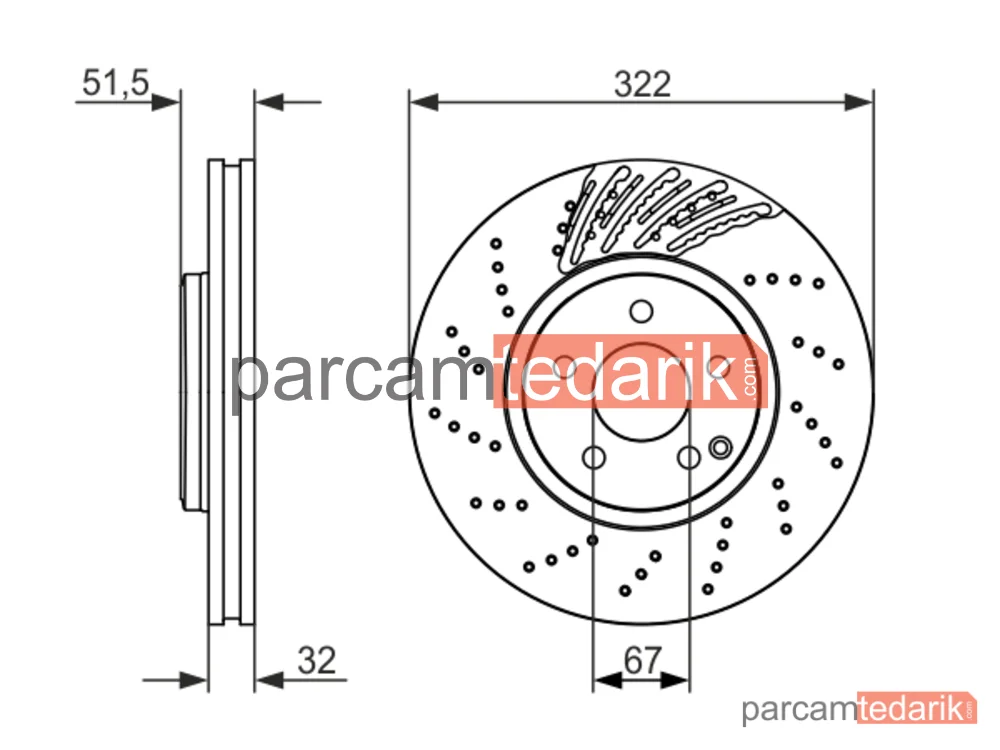 BOSCH 0986479720 | Fren Diski — Mercedes-Benz Cls, Mercedes-Benz Cls Shooting Brake