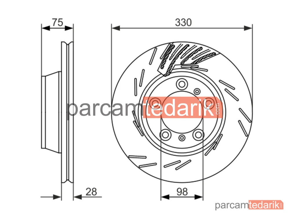 BOSCH 0986479732 | Fren Diski (Arka) — Porsche Panamera, Porsche Panamera Sport Turismo