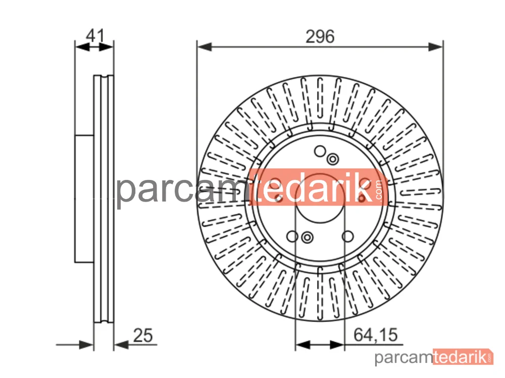 BOSCH 0986479744 | Fren Diski — Honda Accord VIII