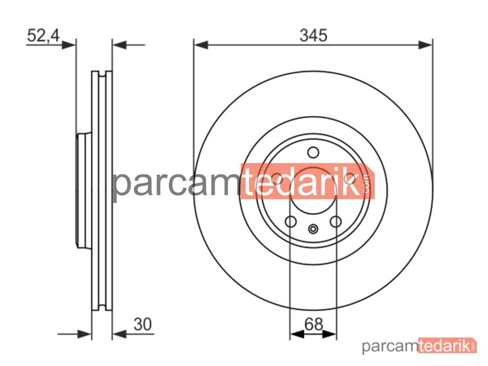 BOSCH 0986479747 | Fren Diski — Audi A6 C7, Audi A5, Audi A5 Cabrio
