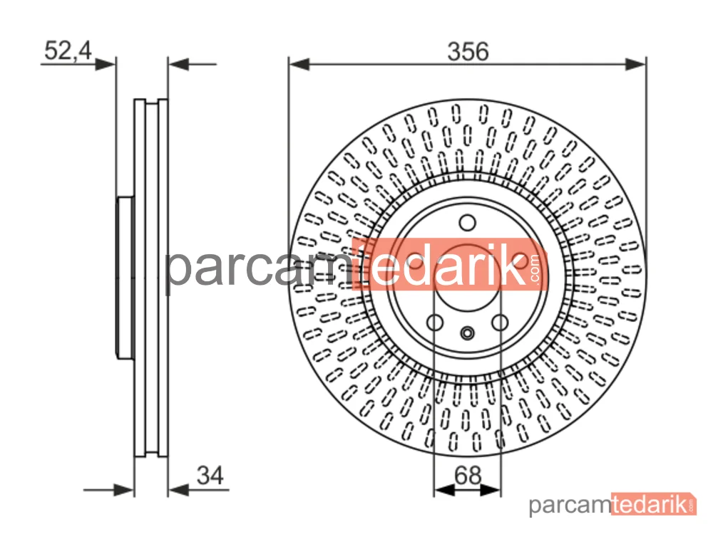 BOSCH 0986479748 | Fren Diski — Audi A6 C7, Audi A7, Audi A6 Allroad C7