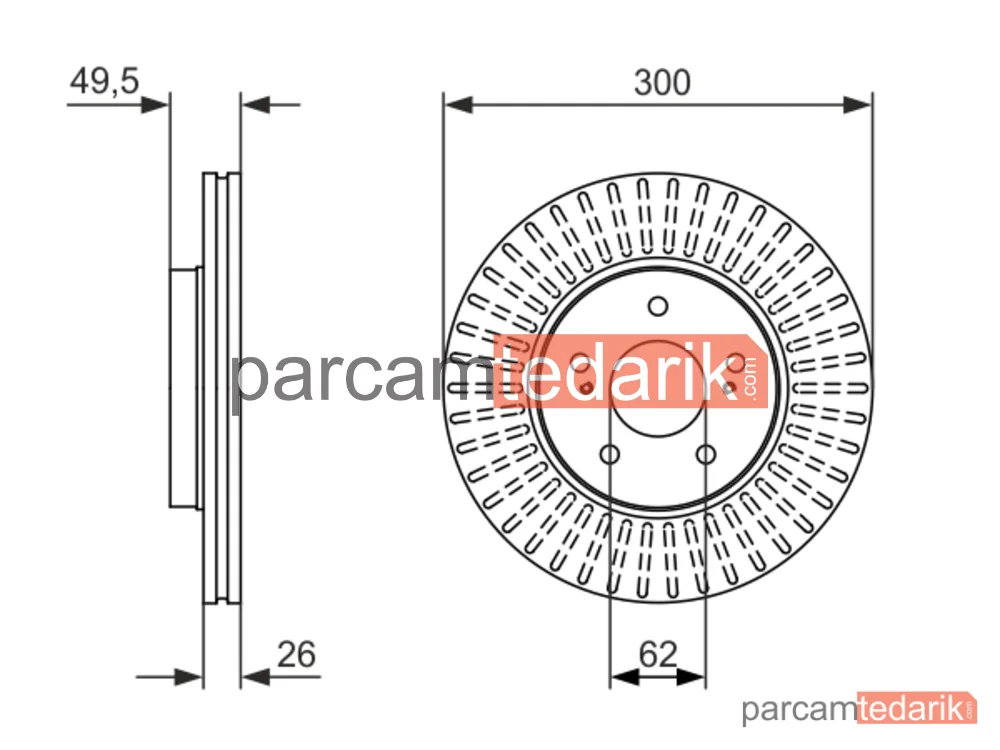 BOSCH 0986479787 | Fren Diski — Suzuki Kizashi