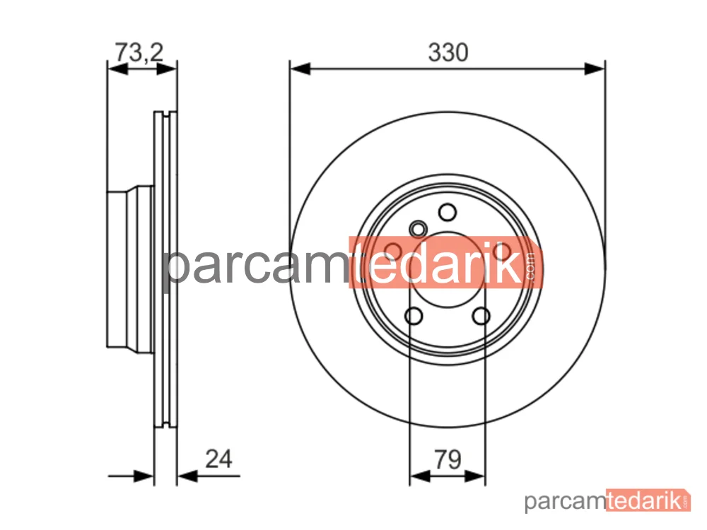 BOSCH 0986479A06 | Fren Diski (Ön, 330 mm) — BMW 4 Gran Coupe, BMW 3, BMW 3 Gran Turismo