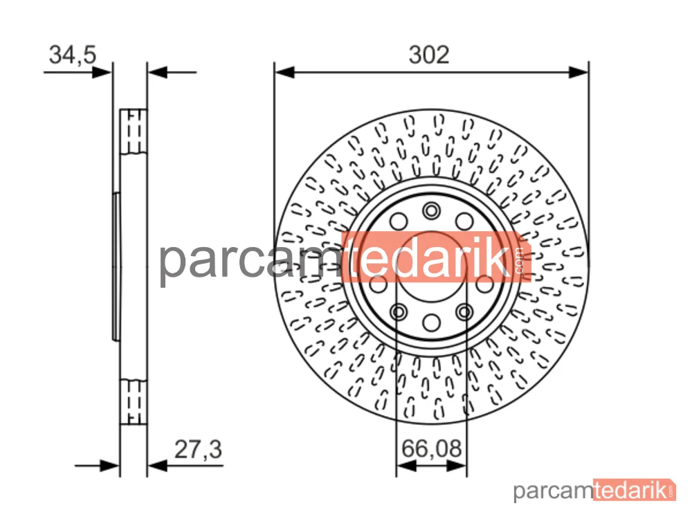 BOSCH 0986479A88 | Fren Diski (Ön, 302 mm)