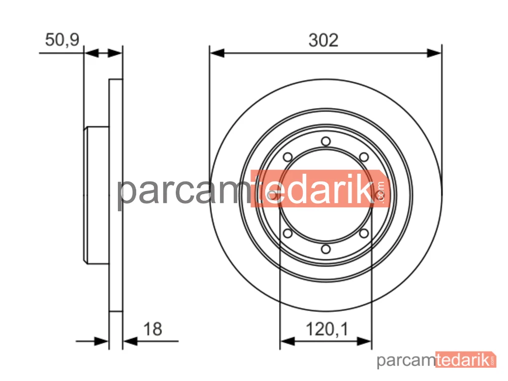 BOSCH 0986479A93 | Fren Diski (Arka) — Nissan NV400, Opel Movano B, Renault Master III