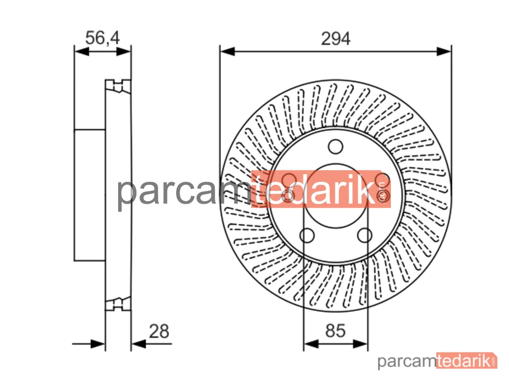 BOSCH 0986479C31 | Fren Diski (Ön, 315 mm) — SsangYong Actyon I, SsangYong Kyron, SsangYong Rexton / Rexton II