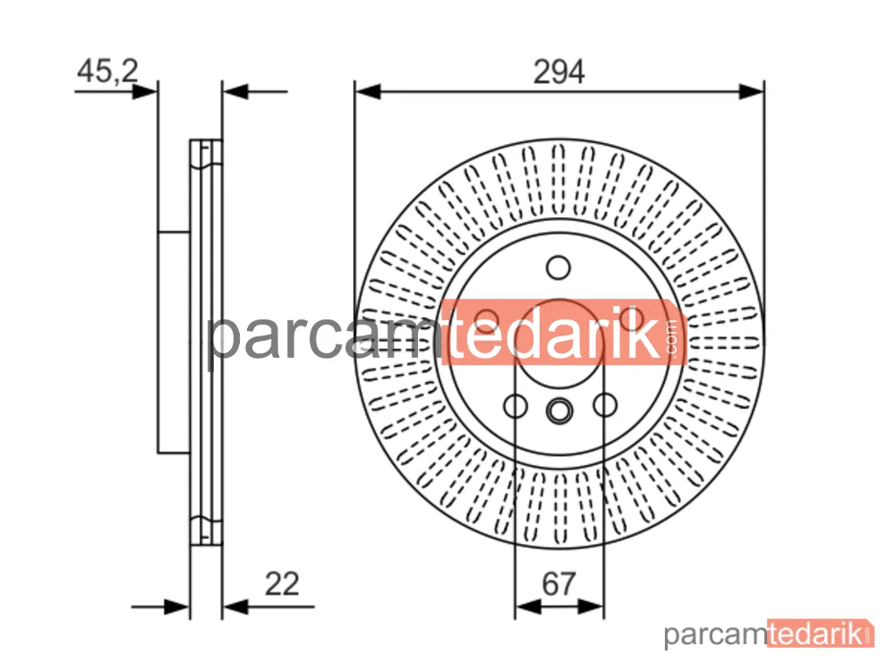 BOSCH 0986479C91 | Fren Diski (Ön, 294 mm) — Mini, BMW 2 Active Tourer, BMW 2 Gran Tourer
