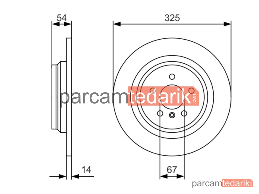 BOSCH 0986479D10 | Fren Diski (Arka) — Mercedes-Benz Gle, Mercedes-Benz M-Serisi, Mercedes-Benz Gle Coupe