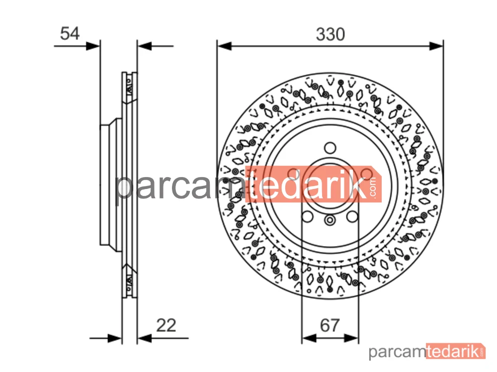 BOSCH 0986479D11 | Fren Diski (Arka) — Mercedes-Benz M-Serisi, Mercedes-Benz Gle