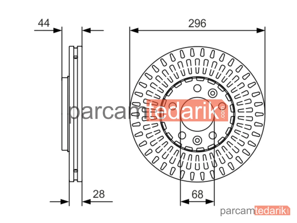 BOSCH 0986479D30 | Fren Diski — Renault Trafic III, Fiat Talento, Nissan NV300
