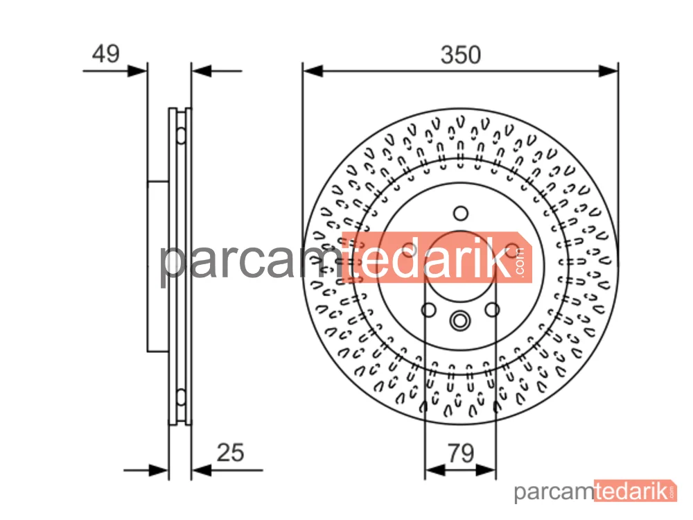 BOSCH 0986479D31 | Fren Diski (Arka) — Land Rover Range Rover IV, Land Rover Discovery V