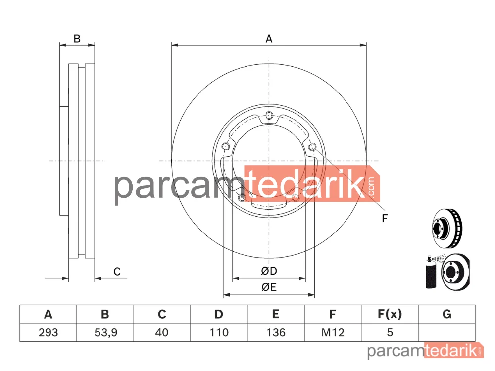 BOSCH 0986479D81 | Fren Diski