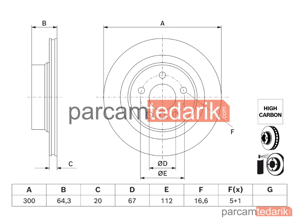 BOSCH 0986479J70 | Fren Diski — Arka, BMW 3, BMW 3 Touring, BMW 3 Touring Van